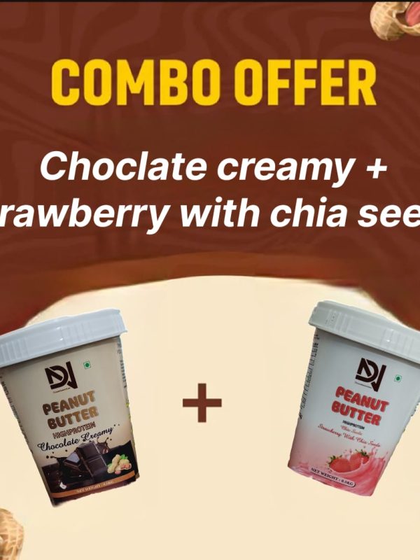 Combo - Choclate creamy + Strawberry with Chia Seeds